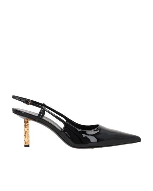 Givenchy Black G Cube Slingback Buckle-Detailed Pumps