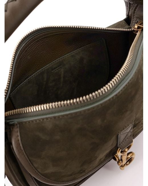 Burberry Black Clip Foldover-Top Small Tote Bag