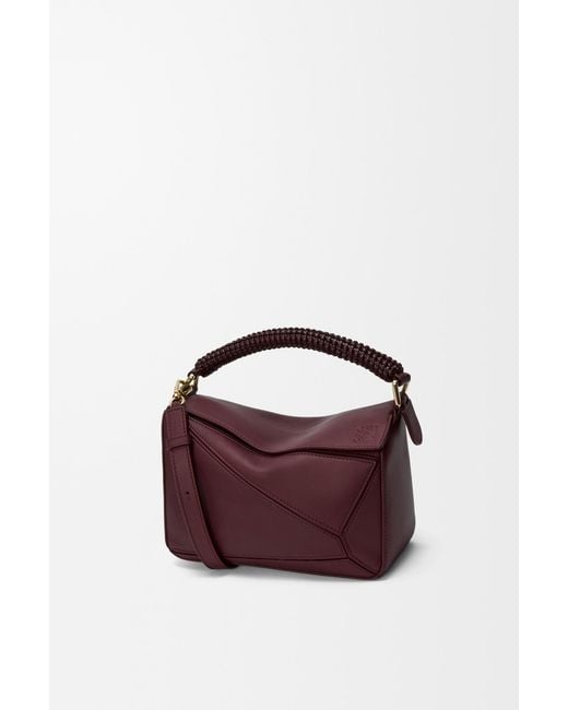 Loewe Purple Small Puzzle Bag