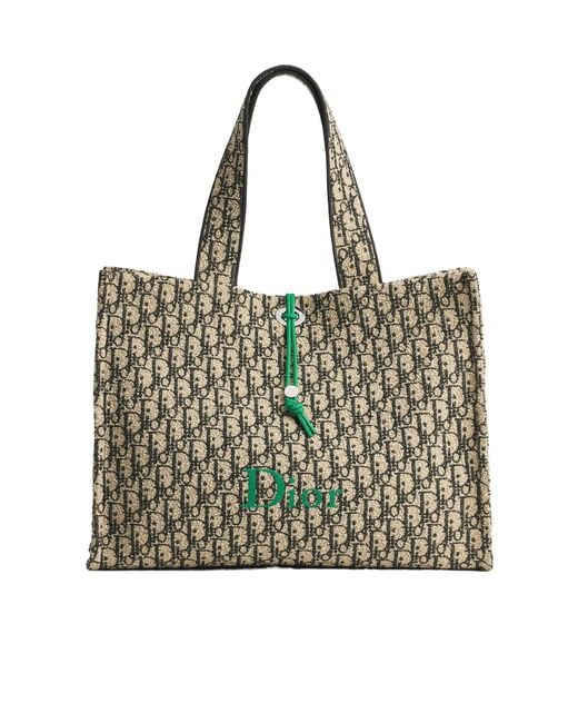 Dior Metallic Iviera Large Spongy Book Tote for men