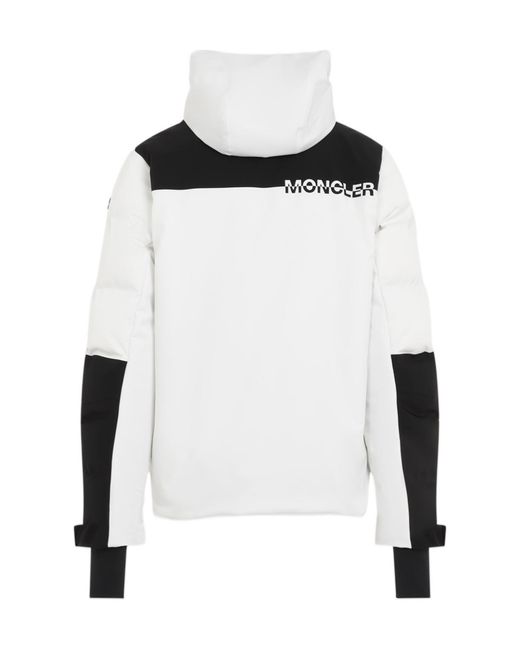 Moncler White Grenoble Curtis Zip-Up Padded Jacket for men