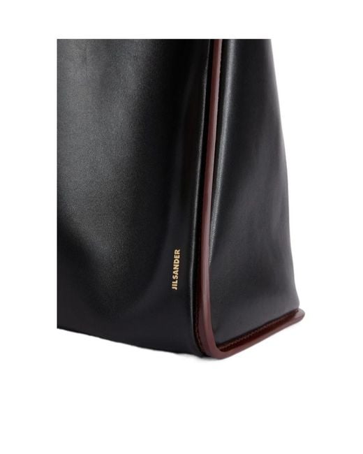 Jil Sander Black Pivot Bucket Bag