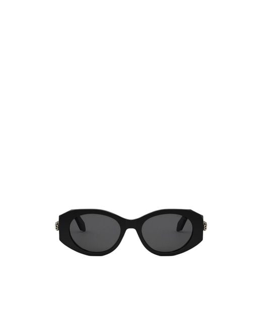BVLGARI Black Bulgari Serpenti Forever Oval Frame Sunglasses