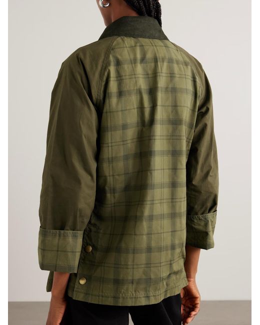 Barbour Green Beadnell Plaid Jacket