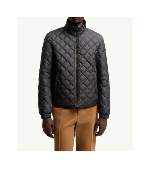 Moncler Gray Delviane Reversible Diamond-Quilted Down Jacket for men