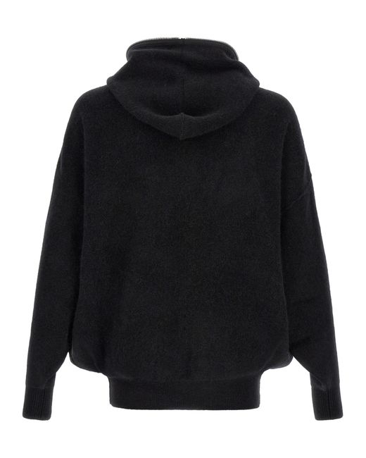Rick Owens Black 'Gimp Hun' Hoodie for men
