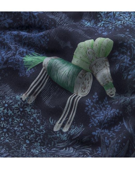 Dior Blue Charming Garden Shawl