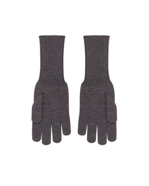 MARINE SERRE Blue Logo Embroidered Full-Finger Gloves for men