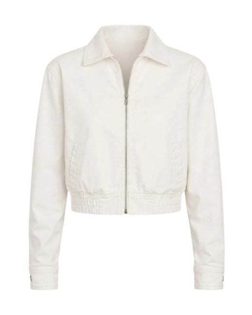 Nili Lotan White Najac Denim Jacket