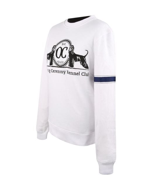 Opening Ceremony White Printed Pattern Hoodie