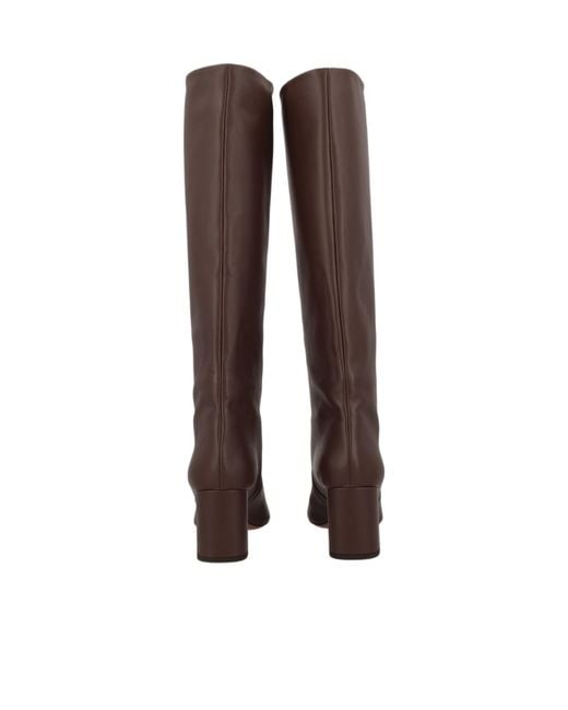 Paris Texas Brown Pointed-Toe Tall Boots