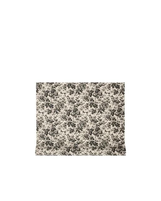 Gucci White Herbarium Print Wallpaper for men