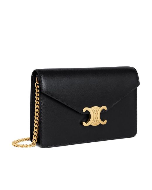 Céline Black Wallet On Chain Margo