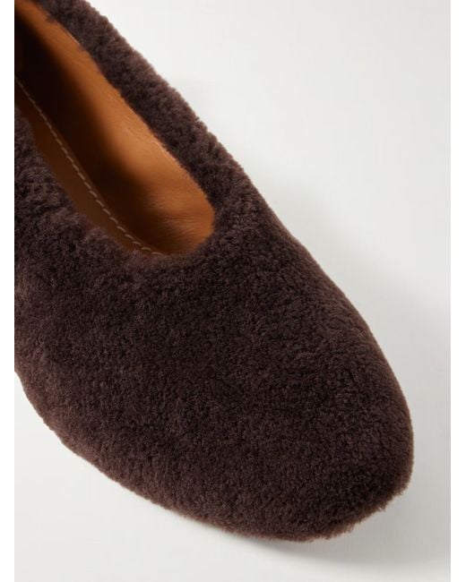 Staud Brown Alba Ballet Flats