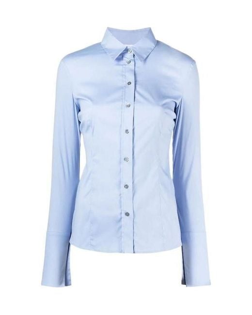 Patrizia Pepe Blue Long-Sleeved Shirt
