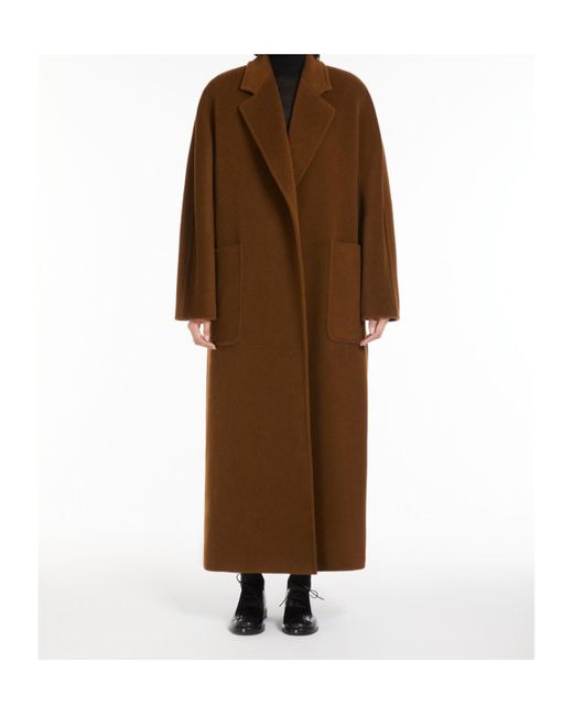 Max Mara Brown Belted Long Coat