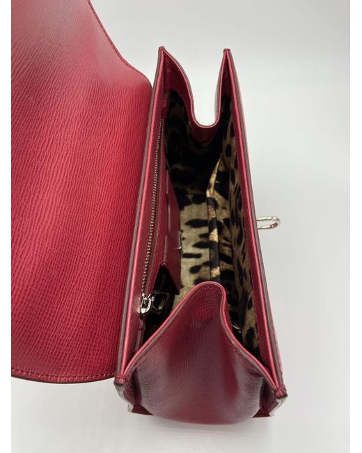 Dolce & Gabbana Red Flap Shoulder Bag