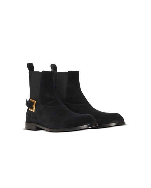 Balmain Black Anthem Chelsea Boots for men