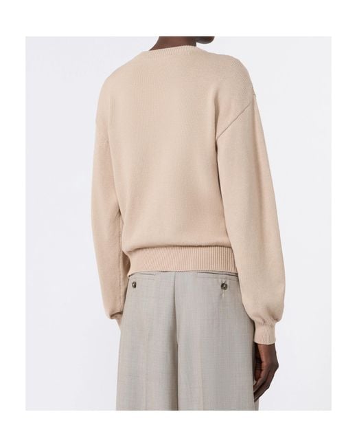 Weekend by Maxmara Natural Floral-Intarsia Embroidered Cardigan