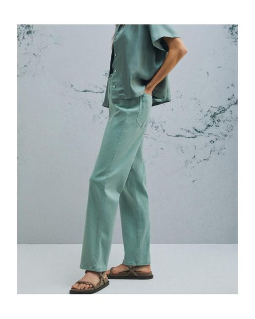 Marella Green Mlmsolista Straight-Leg Trousers