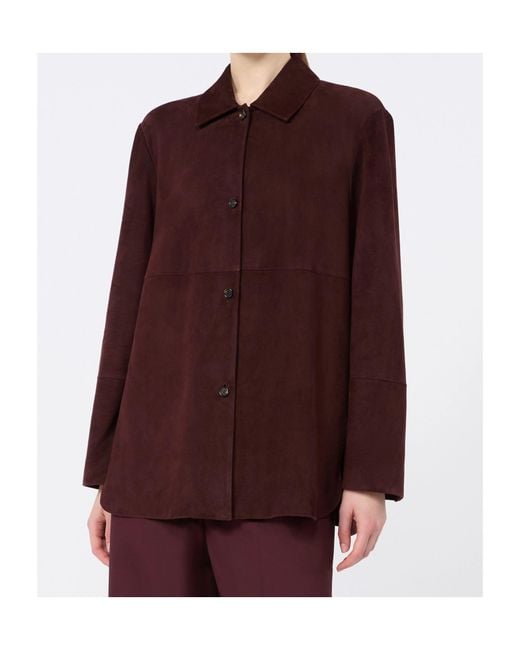 Max Mara Purple Suede Jacket