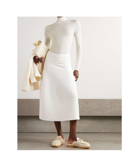 Lisa Yang White Lory Turtleneck