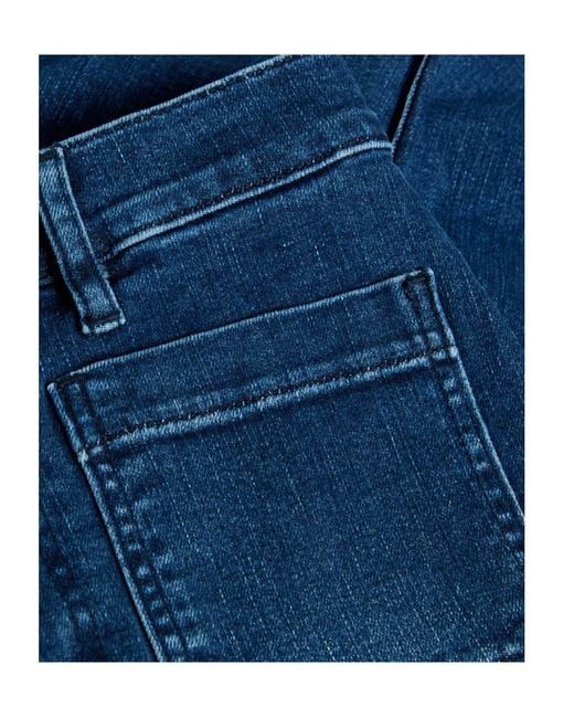 FRAME Blue Le Sleek Straight-Leg Jeans