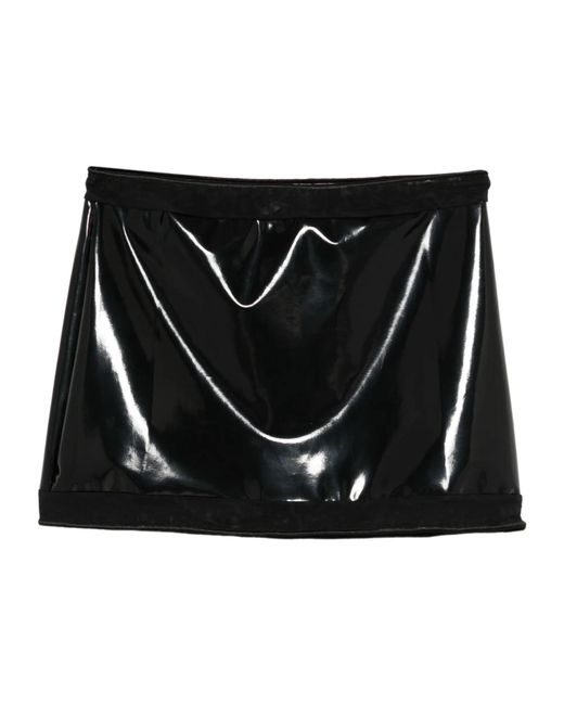 Oseree Black Mini Skirt