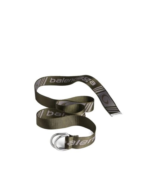 Balenciaga White D Ring Belt for men