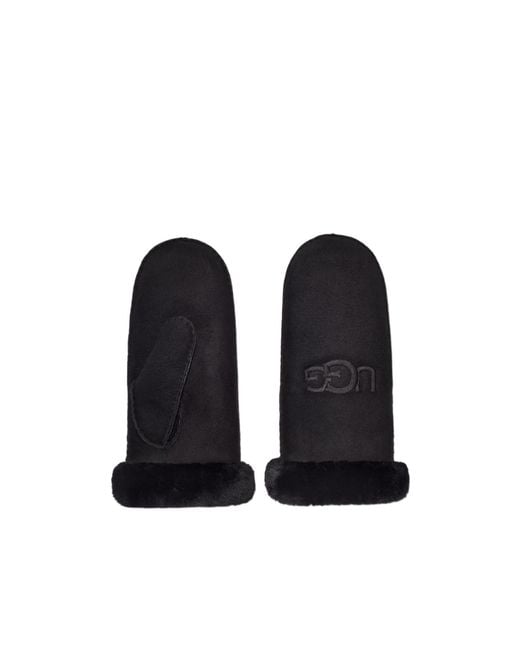 Ugg Black Logo Gloves