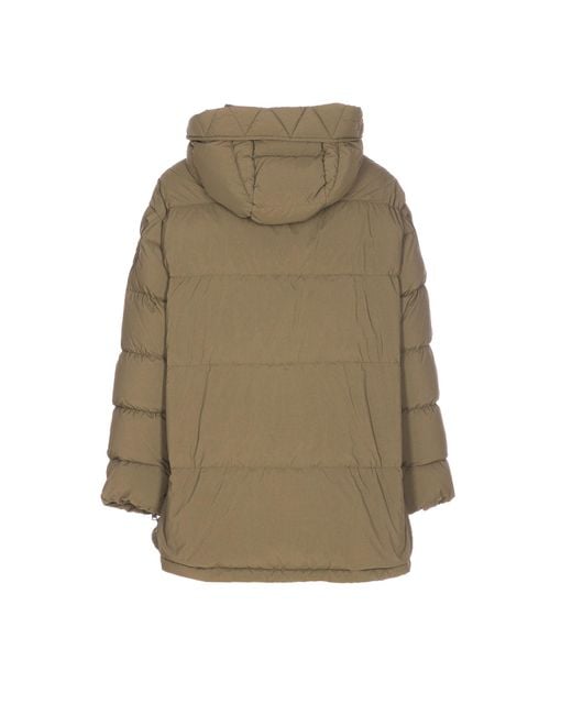Herno Green Zip-Up Hooded Jacket
