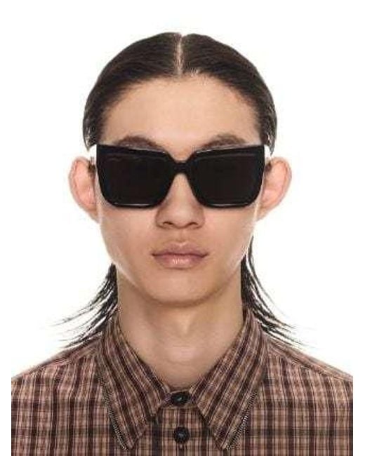 Off-White c/o Virgil Abloh Black Firenze Square Frame Sunglasses for men