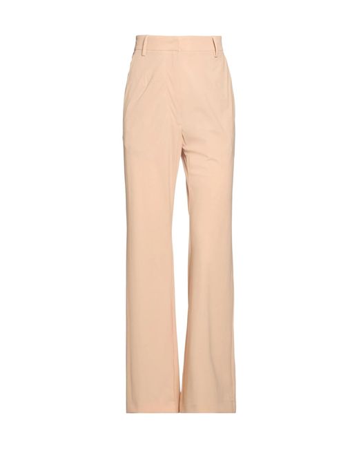 MM6 by Maison Margiela Natural Solid Color Straight-Leg Pants