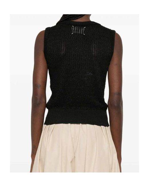 Maison Margiela Black Sleeveless Vest