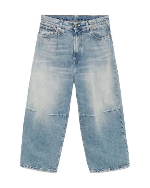R13 Blue Belt Loop Denim Trousers