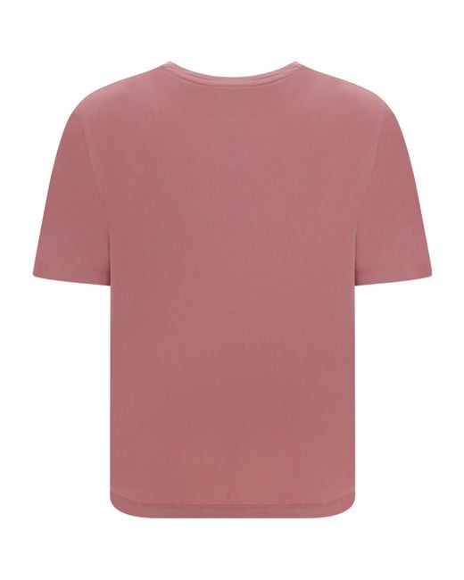 Maison Kitsuné Pink Maison Kitsuné Racing Fix Printed Crewneck T-Shirt
