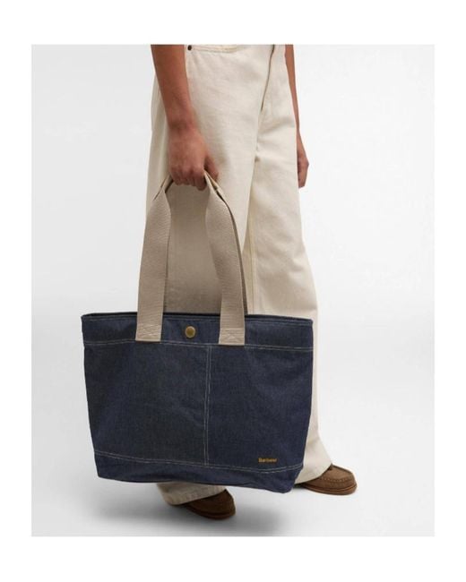 Barbour Blue Mya Denim Tote Bag
