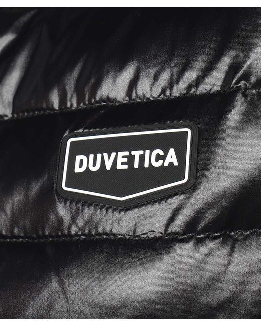 Duvetica Black Hooded Vest