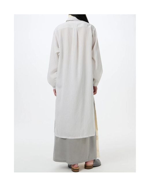 Our Legacy White Strand Pinstripe Shirt