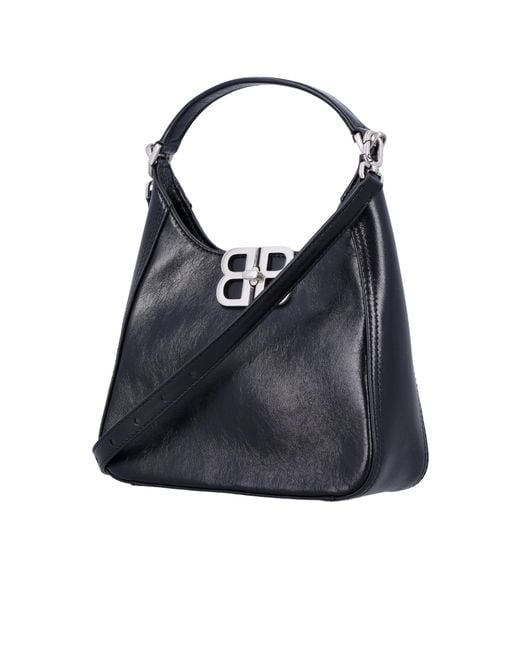 Balenciaga Black Bb Soft Small Hobo Bag