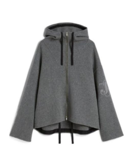 Jil Sander Gray Wool Felt-Finish Jacket for men