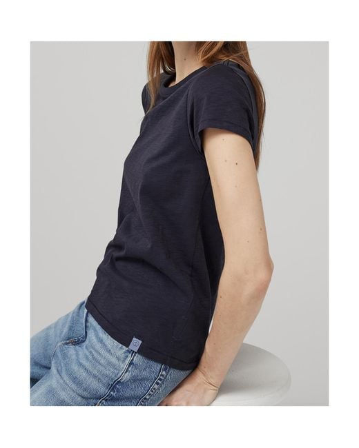 Rag & Bone Blue Logo Short-Sleeved T-Shirt
