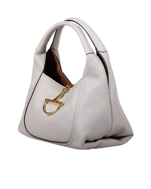 Gucci Gray Softbit Shoulder Bag