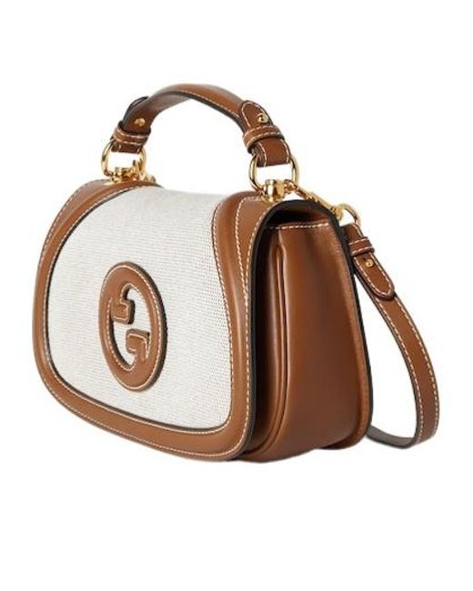 Gucci Brown G Blondie Small Handbag