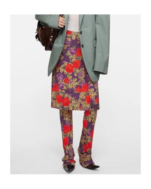 Acne Layered Midi Skirt