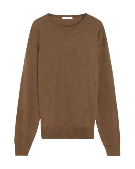 Lemaire Brown Crew-Neck Wool Sweater for men