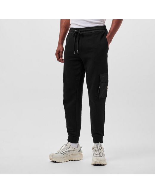 Moncler Black Elastic Waist Casual Pants for men