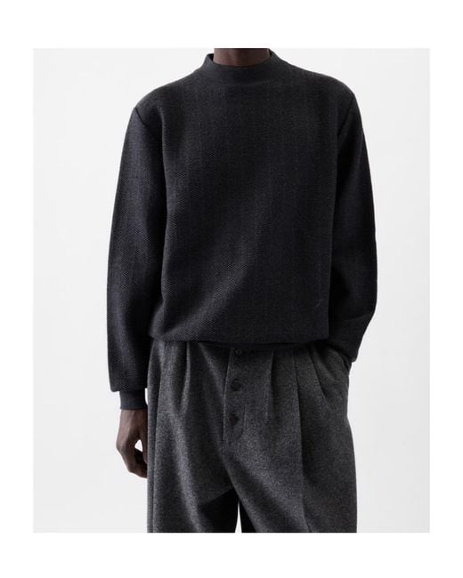 Jacquemus Gray Gallone High-Neck Sweater for men