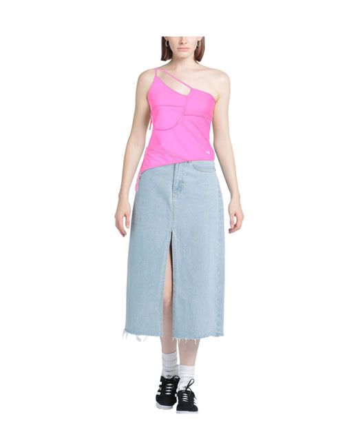 Balenciaga Pink Solid Color Tops