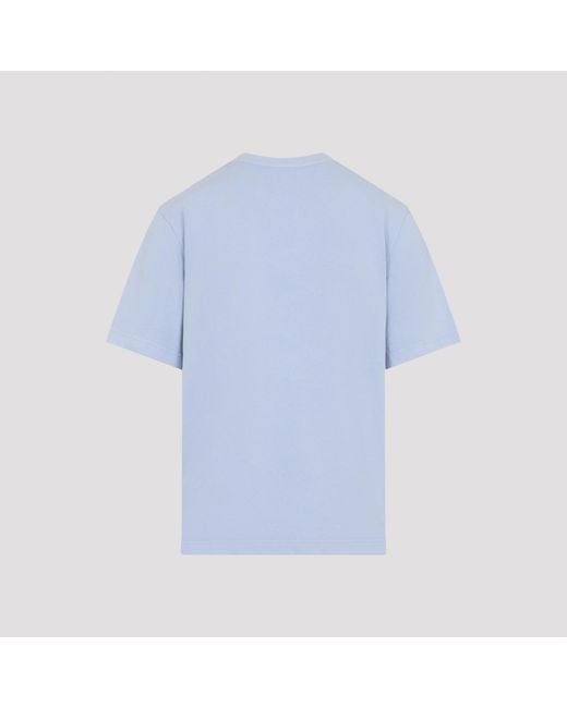 Jacquemus Blue Logo Embroidered Crewneck T-Shirt for men